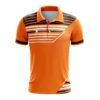 Tennis T-Shirts for Men Short Sleeve Dry Fit Jersey for Youth - Orange Color