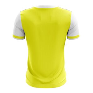 Men's Tennis Polo TShirt Short Sleeve Printed Sports Jersey - Yellow Colour