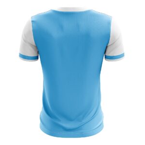 Mens Tennis Polo Shirts | Collared Polyester T-Shirts Tops - Sky Blue Color