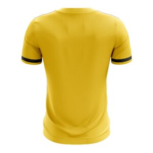 Mens Custom Sublimated Tennis T-shirt for Kids - Gold Yellow Color