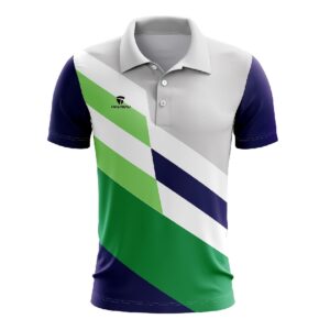 Men's Polyester Half Sleeve Polo Neck T-Shirt for Tennis