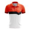 Tennis Jersey Polo Tshirts Online | Custom Tennis Clothing - White Black Orange Color