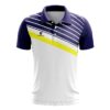 Short Sleeve Tennis T-Shirt Sports Tshirt Tee Shirt - Navy Blue & White Color