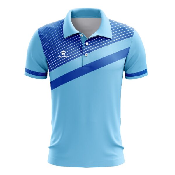 Polo TShirts for Men | Performance Athletic Collared Tennis T-Shirt - Blue Color