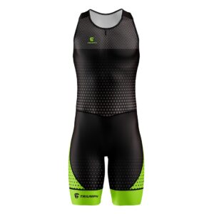 Sleeveless Tri Suits | Trisuit Triathlon Men | Men's Triathlon Trisuits Black & Green Color