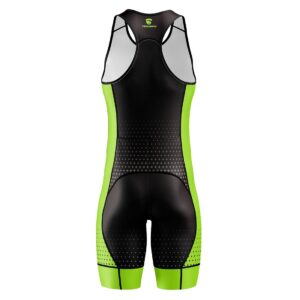 Sleeveless Tri Suits | Trisuit Triathlon Men | Men's Triathlon Trisuits Black & Green Color