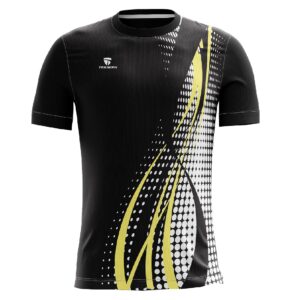 Volleyball Jersey for Men | Design Your Own Sports Team Jersey Tees - Black Color