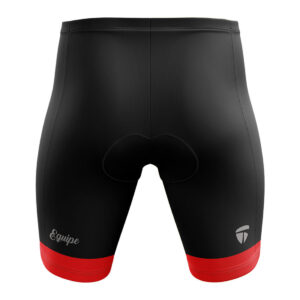Women's Cycling Shorts | Gel Tech Padded Cyclist Half Pants - Red & Black