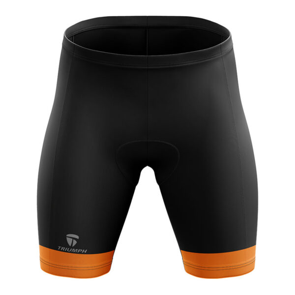 Women’s Padded Bicycle Shorts | Cycling Shorts Gel Padding Black & Orange Color