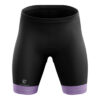 Gilrs Bike Shorts for Cycling with 3D Gel Padded Women Cycling Shorts Black & Purple Color