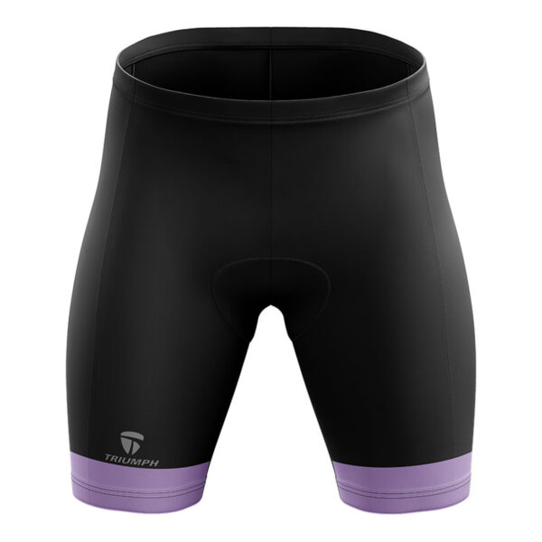 Gilrs Bike Shorts for Cycling with 3D Gel Padded Women Cycling Shorts Black & Purple Color