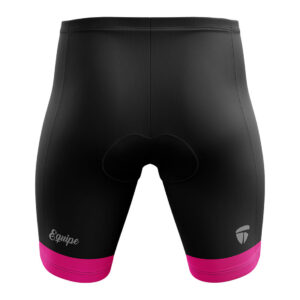 Women’s Long Distance Gel Padded Cycling Shorts | Half Tights for Ladies Cyclist Black & Pink Color
