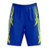 Basketball Shorts | Active Athletic Performance Shorts for Men Blue & Yellow Color