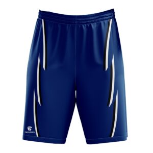 Above Knee Sports Shorts for Workout Practice | Custom Sportswear Blue Color