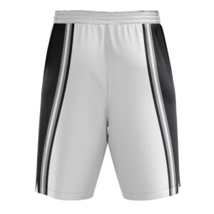 Basketball Shorts for Men | White Black Sports Shorts for Kids White Color