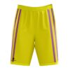 Basketball Shorts | Athletic Gym Shorts Relaxed Fit Running Jogger Shorts with Pockets Yellow & Pink Color