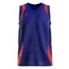 Sublimated Basketball Jersey for Boys Blue & Red Color