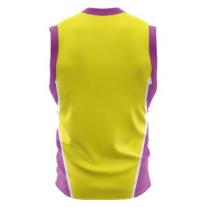 Custom Basketball Team Jersey | Mens Sports Clothing Yellow & Purple Color