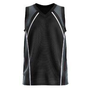Boy Sleeveless Basketball Jersey | Custom Sports Clothes Black Color