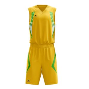 Custom Basketball Team Uniform | Mens Sports Clothing Yellow Color