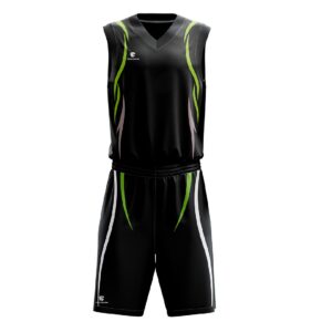 Triumph Basketball Jerseys Online India | Boys Sports Shorts Black & Green Color