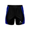 Men’s GYM Shorts with Both Zipper Pockets Black & Blue Color