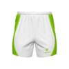 Men’s Designer GYM Workout Exercise Shorts White & Green Color