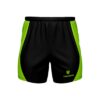 Gym Shorts for Mens | Sports Shorts | Dri-Fit Shorts | Workout Shorts Black & Green Color