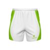 Men’s Quick Dry Workout Gym Shorts with Pocket White & Green Color