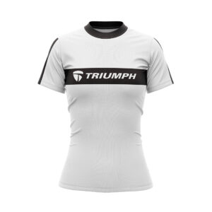 Women’s Lightweight Quick Dry Tennis T-Shirts White & Black Color