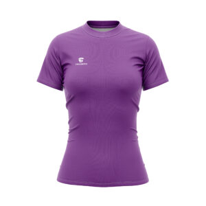Quick Dry Workout Tennis T Shirts Tops for Women | Custom Sportswear Purple Color