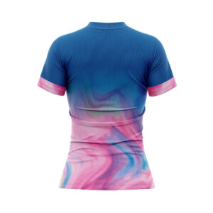 Women’s Tennis Tops | Custom Sports T-Shirts for Girls Blue & Pink Color