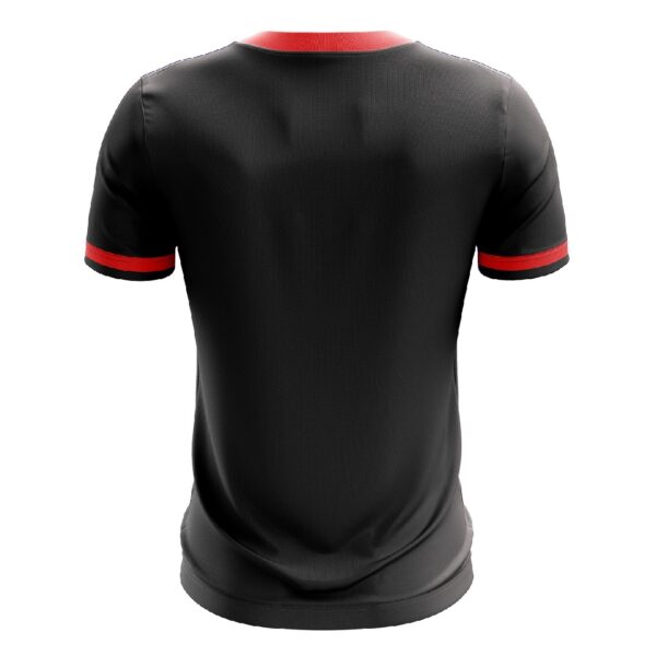Tennis Clothing | Custom Polo T Shirts Black for Tennis Players - Black White Color