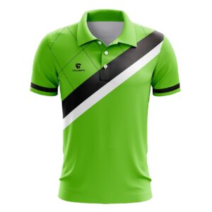 Men's Tennis Shirt | Custom Tennis Apparel - Parrot Green Color