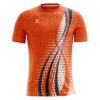 Sublimation Printed Volleyball Jersey Tees for Sports Players - Orange Color