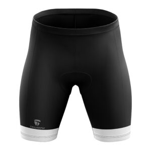 Women’s Cycling Shorts | Gel Padded Half Tights for Girl Cyclist Black & White Color