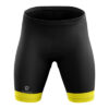 Womens Padded Cycling Shorts | Girl Gel Padding Shorts Bicycle Biker Biking Short Black & Yellow Color