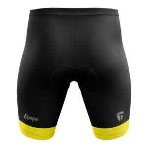 Womens Padded Cycling Shorts | Girl Gel Padding Shorts Bicycle Biker Biking Short Black & Yellow Color