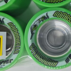 Warrior Bombshells Green Quad Skate Wheels with Aluminium Hub