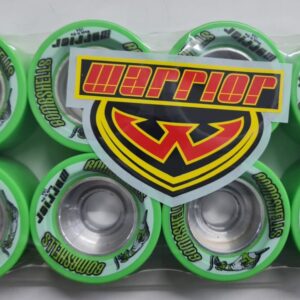 Warrior Bombshells Green Quad Skate Wheels with Aluminium Hub