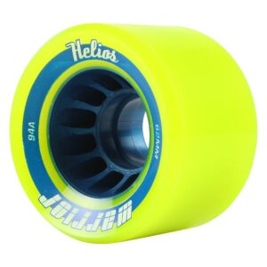 Warrior Helios Fluorescent Yellow Quad Skate Wheels