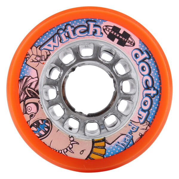 Warrior Hyper Witch Doctor Orange Quad Skate Wheels