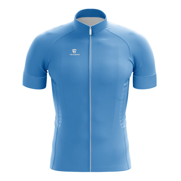 Polyester Drifit Mens Cycling Jersey SKY Blue