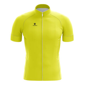 Men's Cycling Jersey Yellow | Add Team Name Number and Logo