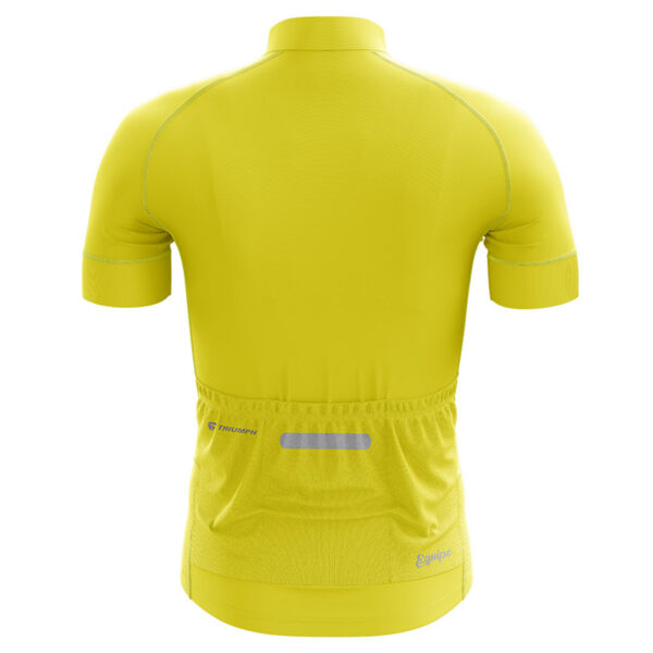 Men's Cycling Jersey Yellow | Add Team Name Number and Logo