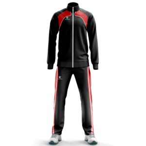 Men's Jogging Suit | Sportswear Tracksuit Online | Custom Sports Jacket Red and Black Color
