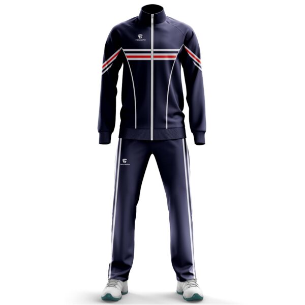 Gym Wear Sportswear Tracksuits | Men's Sports Running Workout Custom Track Suit Nave Blue Color