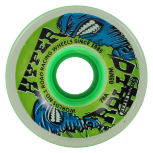 Hyper Rollo Green Transparent Quad Skate Wheels