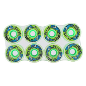 Hyper Rollo Green Transparent Quad Skate Wheels