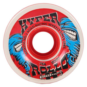 Hyper Rollo Red Transparent Quad Skate Wheels
